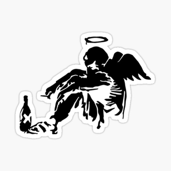 Item preview, Banksy Fallen Angel  designed and sold by ThatMerchStore.