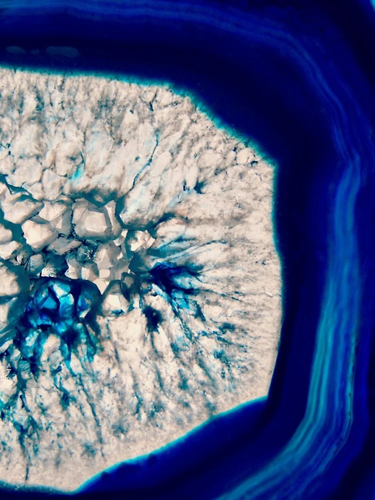 Thumbnail 4 of 4, iPhone Case, Blue Geode designed and sold by RDeleansDesign.