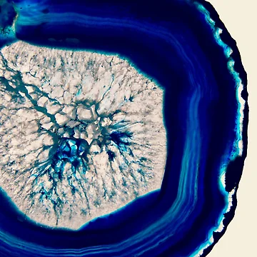 Artwork thumbnail, Blue Geode by RDeleansDesign