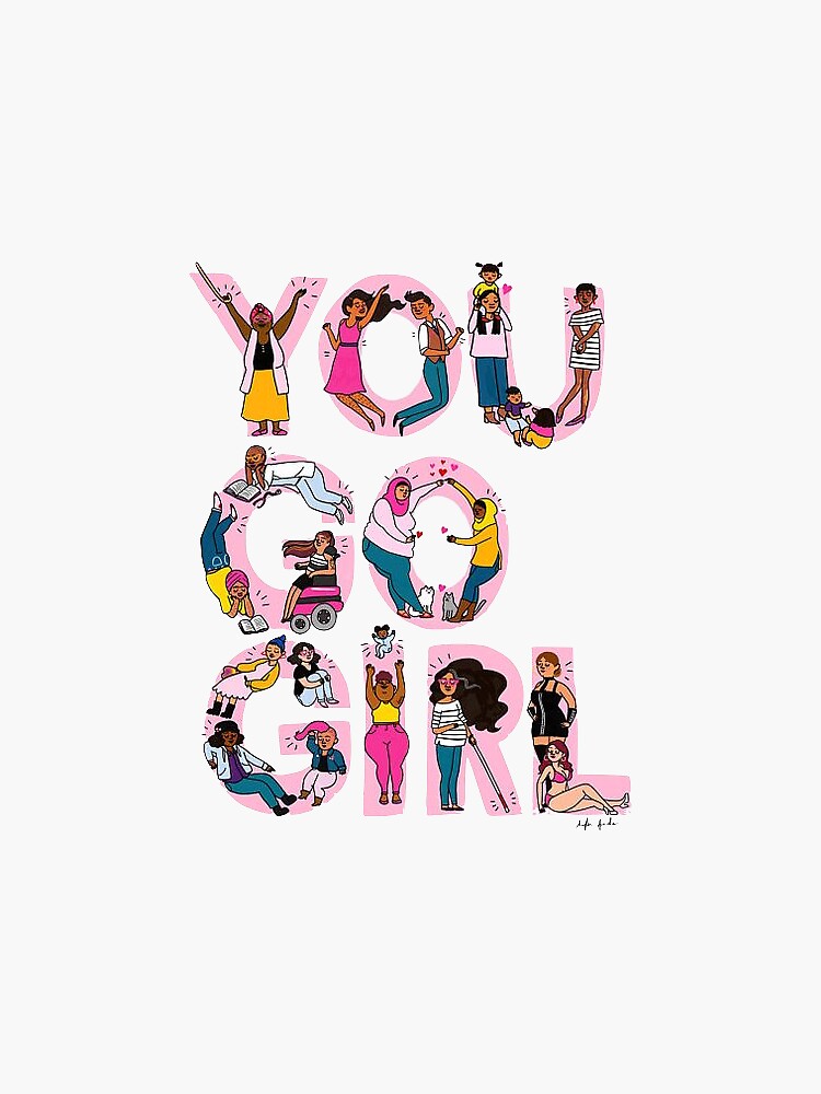 You Go Girl Sticker by jordynalbano