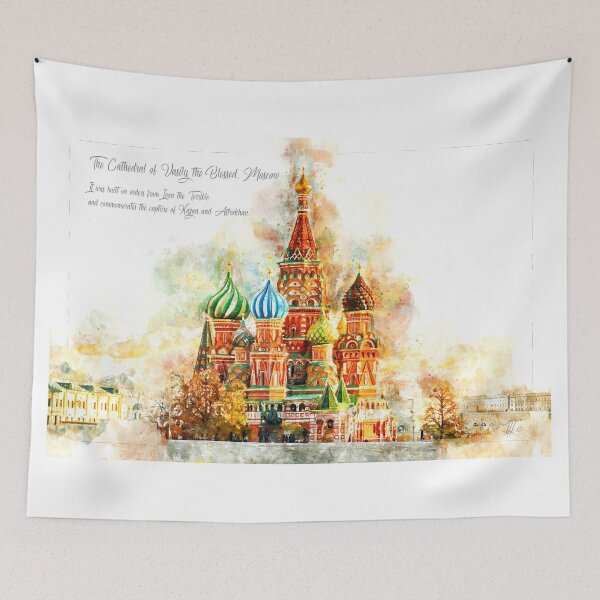 Item preview, Saint Basil, Moscow, Watercolor designed and sold by Theodor Decker.