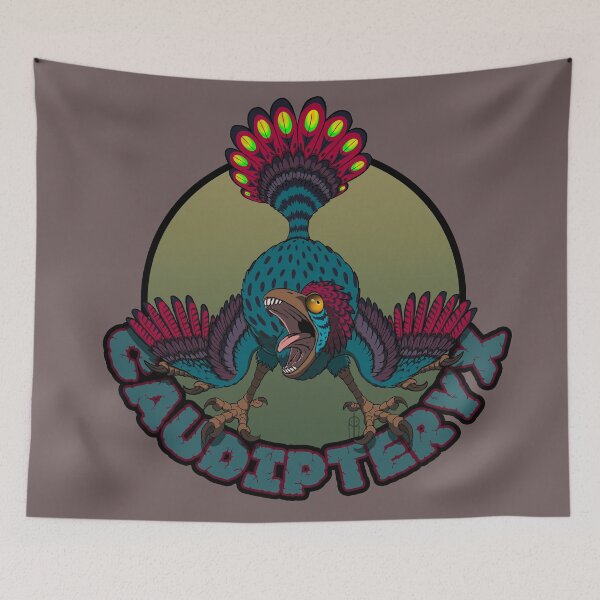 Item preview, "Crazy dino" Caudipteryx designed and sold by AlvaroRozalen.