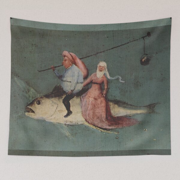 Item preview, Fish riding peasants - Hieronymus Bosch designed and sold by Vintage Designs +.