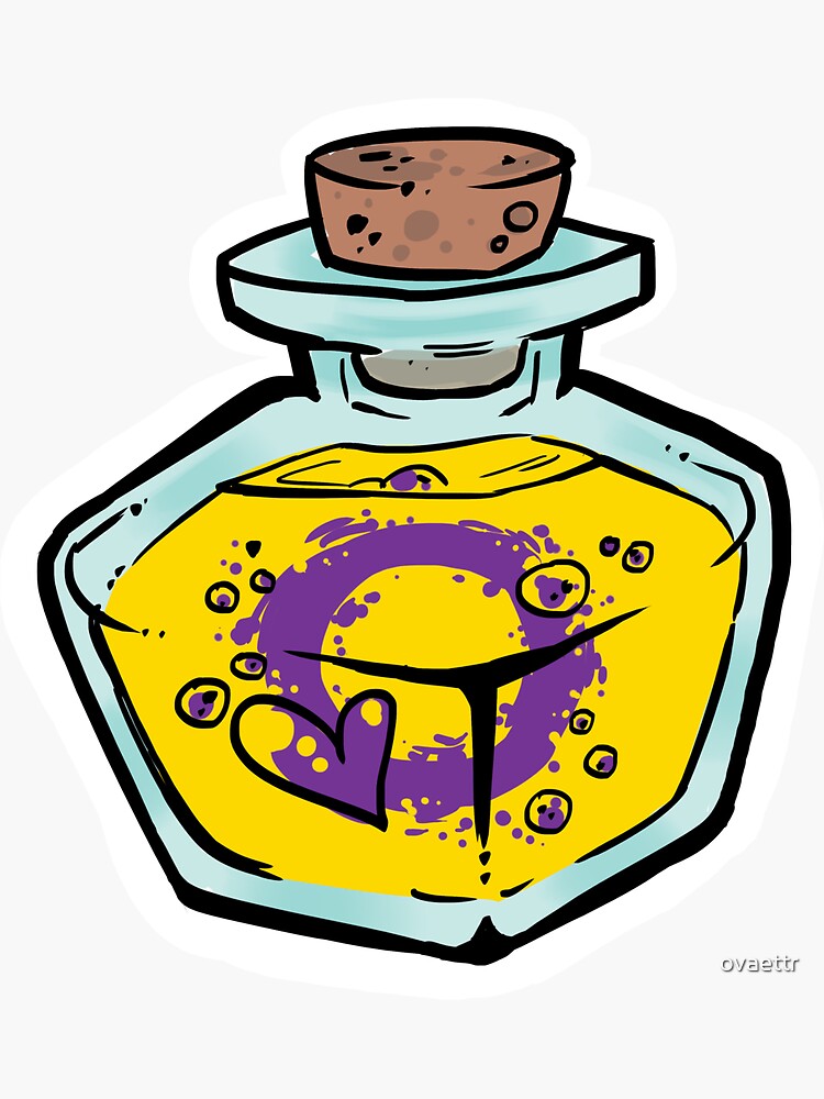 Potions Of Pride Intersex Elixir Bottle Sticker For Sale By