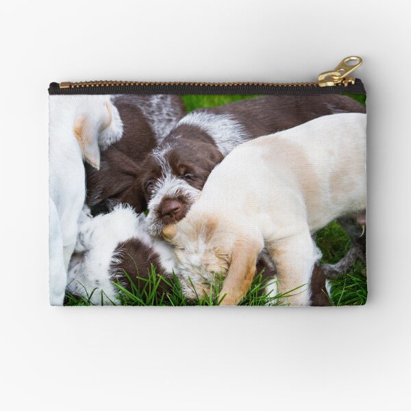 Spinone puppy pile up Zipper Pouch