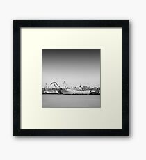 industrial reflection Framed Print