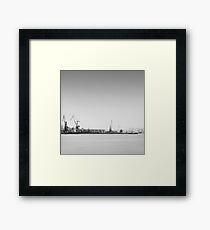 industrial reflection Framed Print