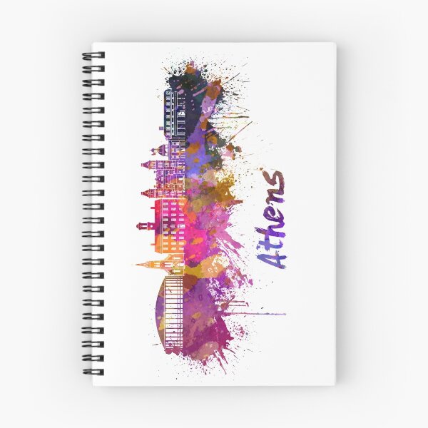 Item preview, Athens OH skyline in watercolor designed and sold by paulrommer.