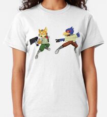 Fox and Falco StarFox Melee Design Classic T-Shirt