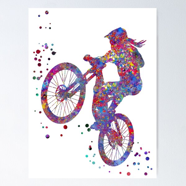 Item preview, Mountain biking, mountain bike, sport designed and sold by Rosaliartbook.