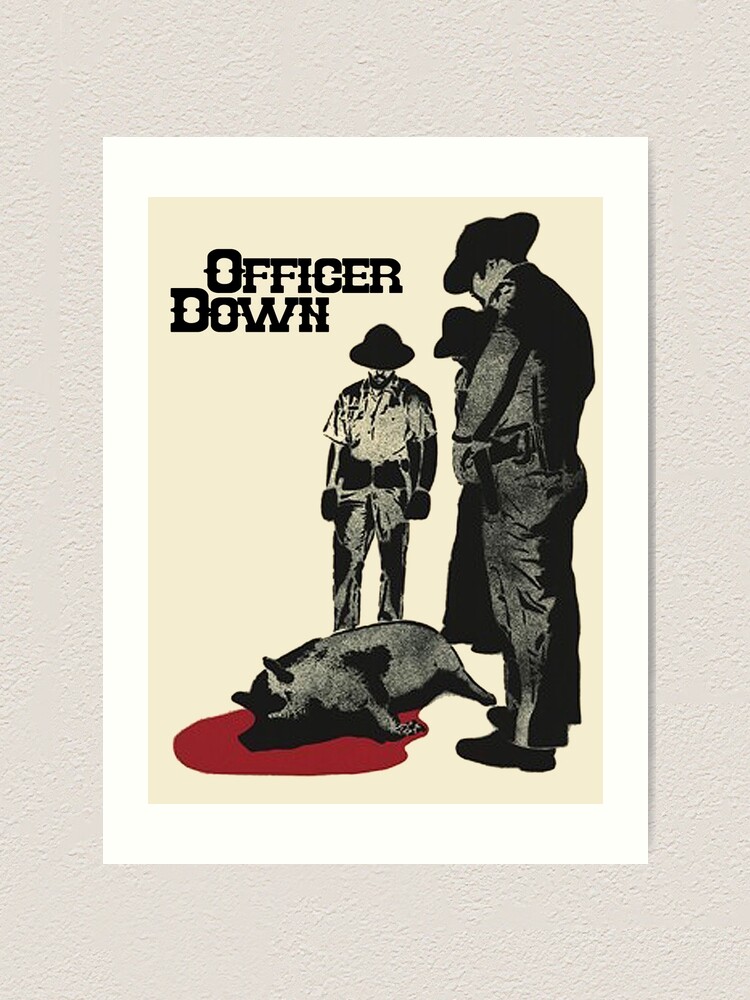 Officer Down Art Print By Oiiii Redbubble