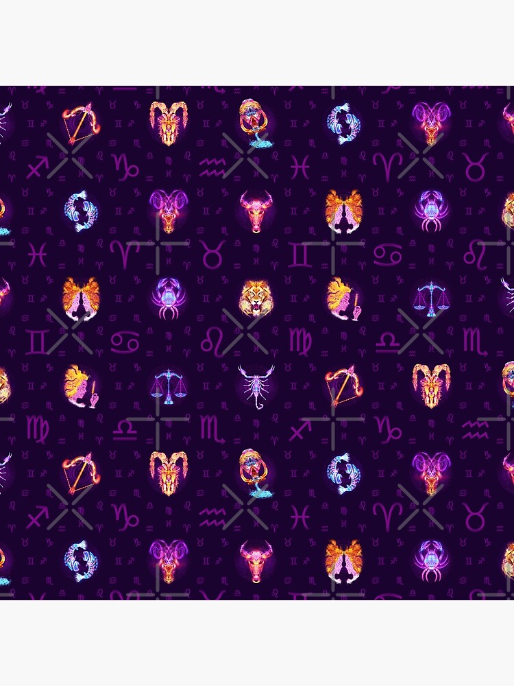 Zodiac Lightbursts Twelve - Tiled by ifourdezign