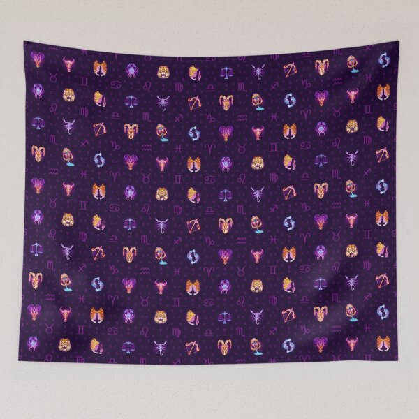 Item preview, Zodiac Lightburst Twelve - Tiled designed and sold by ifourdezign.