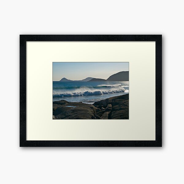 Wilson Promontory, Evening surf. Framed Art Print