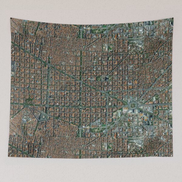 Item preview, Barcelona aerial view designed and sold by thomasjgaulton.