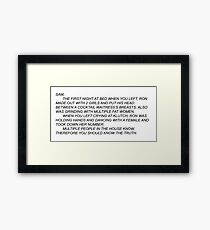 Lámina enmarcada The Note Wall Tapestry Jersey Shore