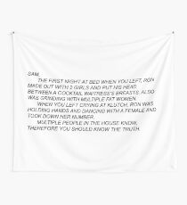 The Note Wall Tapestry Jersey Shore Wall Tapestry