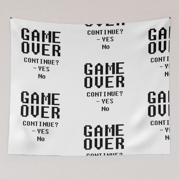 Item preview, GAME OVER! CONTINUE? YES OR NO! GIFT IDEA designed and sold by JamesandLuis.