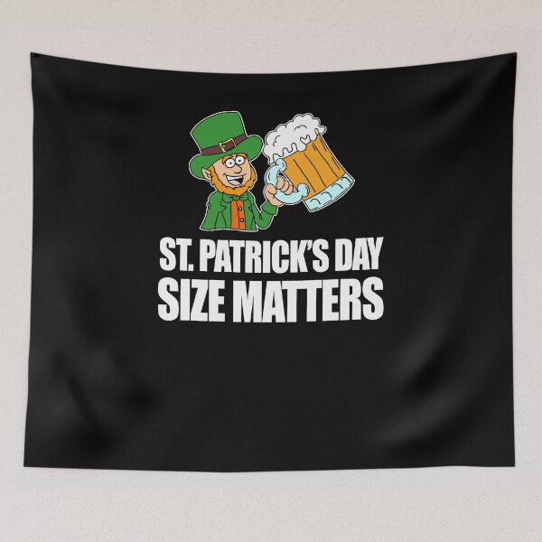 Item preview, St Patrick's Day Day Size Matters Leprechaun Party Shirt designed and sold by jaycartoonist.