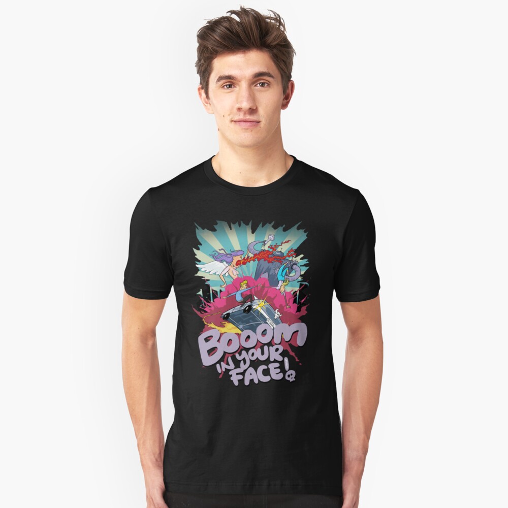 Booom In Your Face Slim Fit T-Shirt