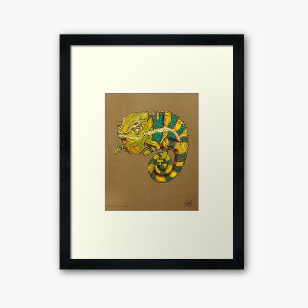 Panther Chameleon Framed Art Print