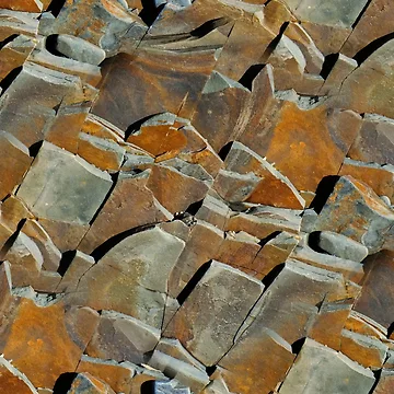 Artwork thumbnail, Around the Rugged Rocks (pattern) by Yampimon