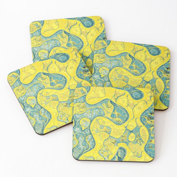 Item preview, Yellow and cyan abstract  designed and sold by pinkal.