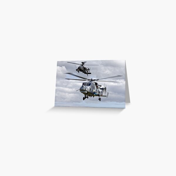 Artikel-Vorschau von AgustaWestland Wildcat HMA2 und Apache AH1 Hubschrauber, designt und verkauft von AndyHkr.