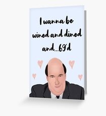 Kevin Malone (The Office US) Ich möchte gerne essen und essen Grußkarte