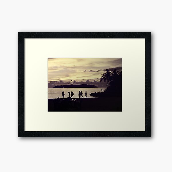 Sunset Games Framed Art Print