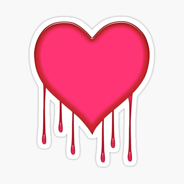 Dripping Heart Sticker