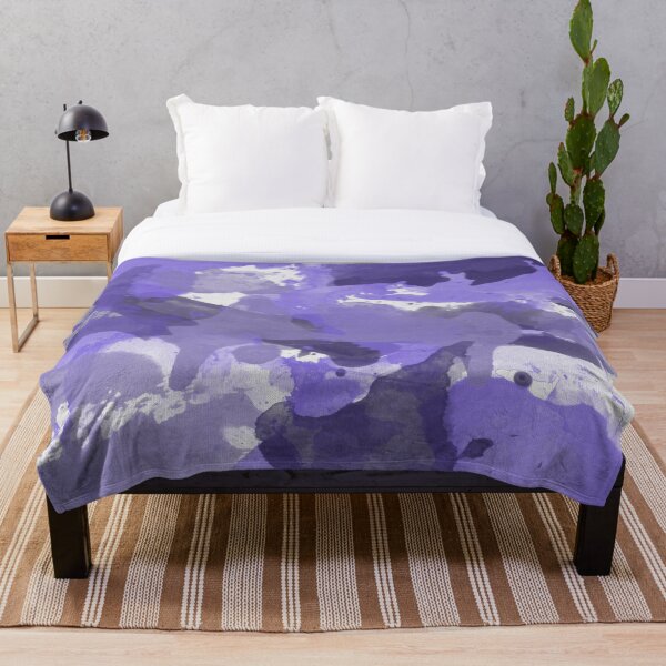 Item preview, Purple Splatters Watercolor Illustration - Patchy Camo  designed and sold by PIPAArtHomeDeco.