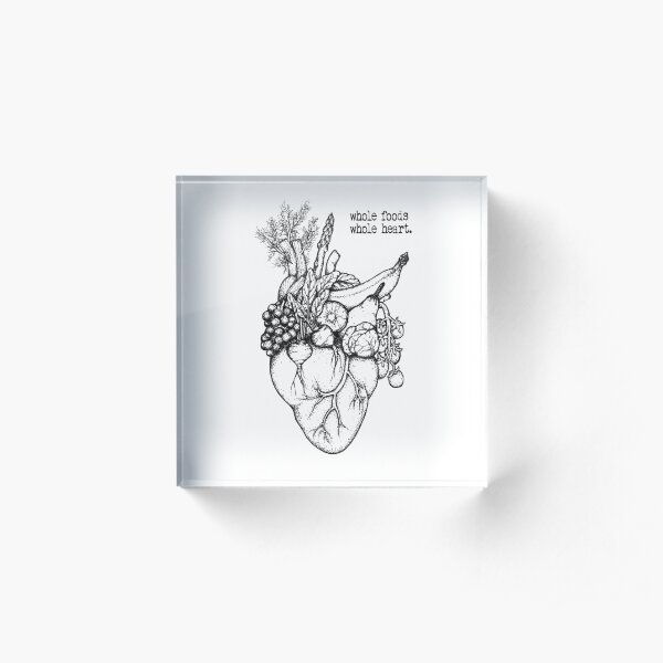 Corazón entero
Centrándose en la alimentación limpia y el bienestar, esta obra de arte promueve un estilo de vida saludable y los beneficios que las frutas y verduras tienen en nuestras vidas.
@joanandrose / joanandrose.com Bloque acrílico