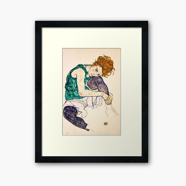 Egon Schiele Seated Woman Framed Art Print