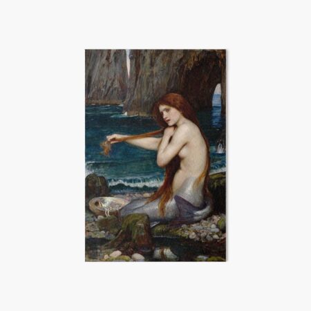 Mermaid John William Waterhouse Art Board Print