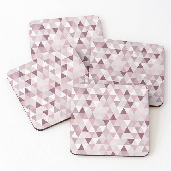 Item preview, Rose, Purple, Neutral Small Triangles designed and sold by BlertaDK.