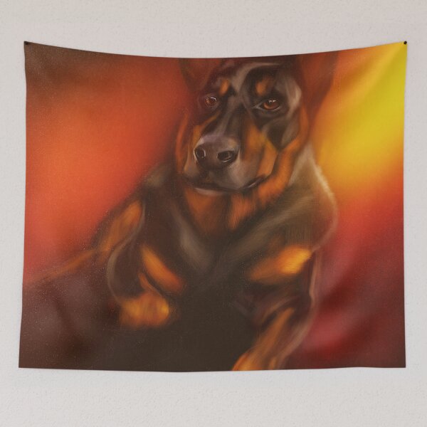 Item preview, Digital Dog Sketch - German Shepard designed and sold by barkingpixls.