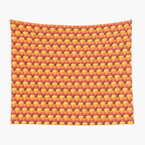 Hot Triad Pattern Tapestry