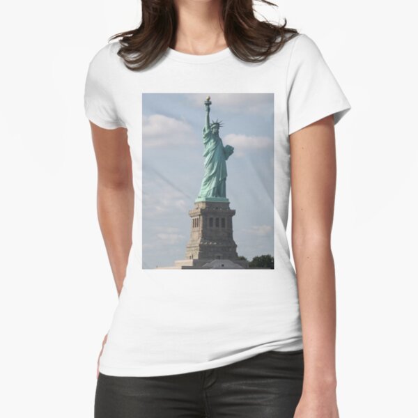 #StatueofLiberty, #NewYorkCity, #LibertyIsland, #USA, #americanculture, #monument, #statue, #landmark Fitted T-Shirt