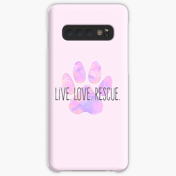 Live Love Rescue Dog Paw Samsung Galaxy Snap Case