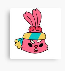 Heftiger kleiner Hase Leinwanddruck