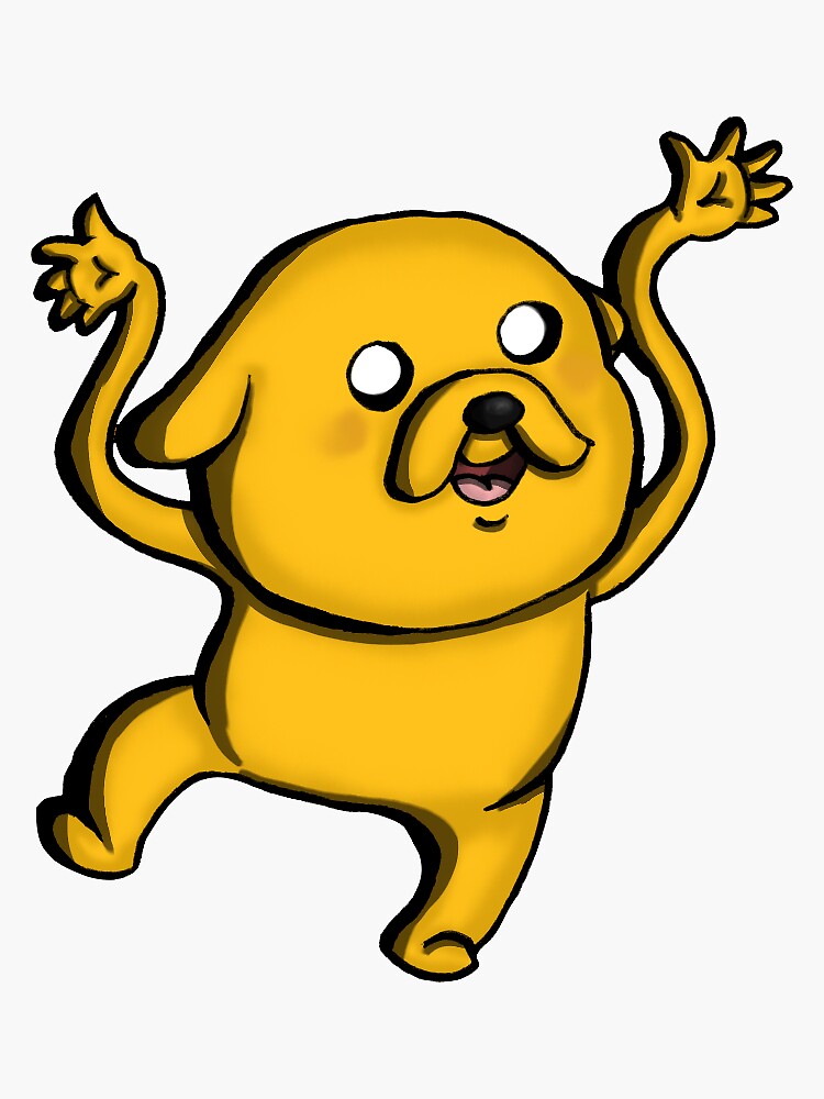 "Jake the Dog" Sticker by zladdsmith | Redbubble