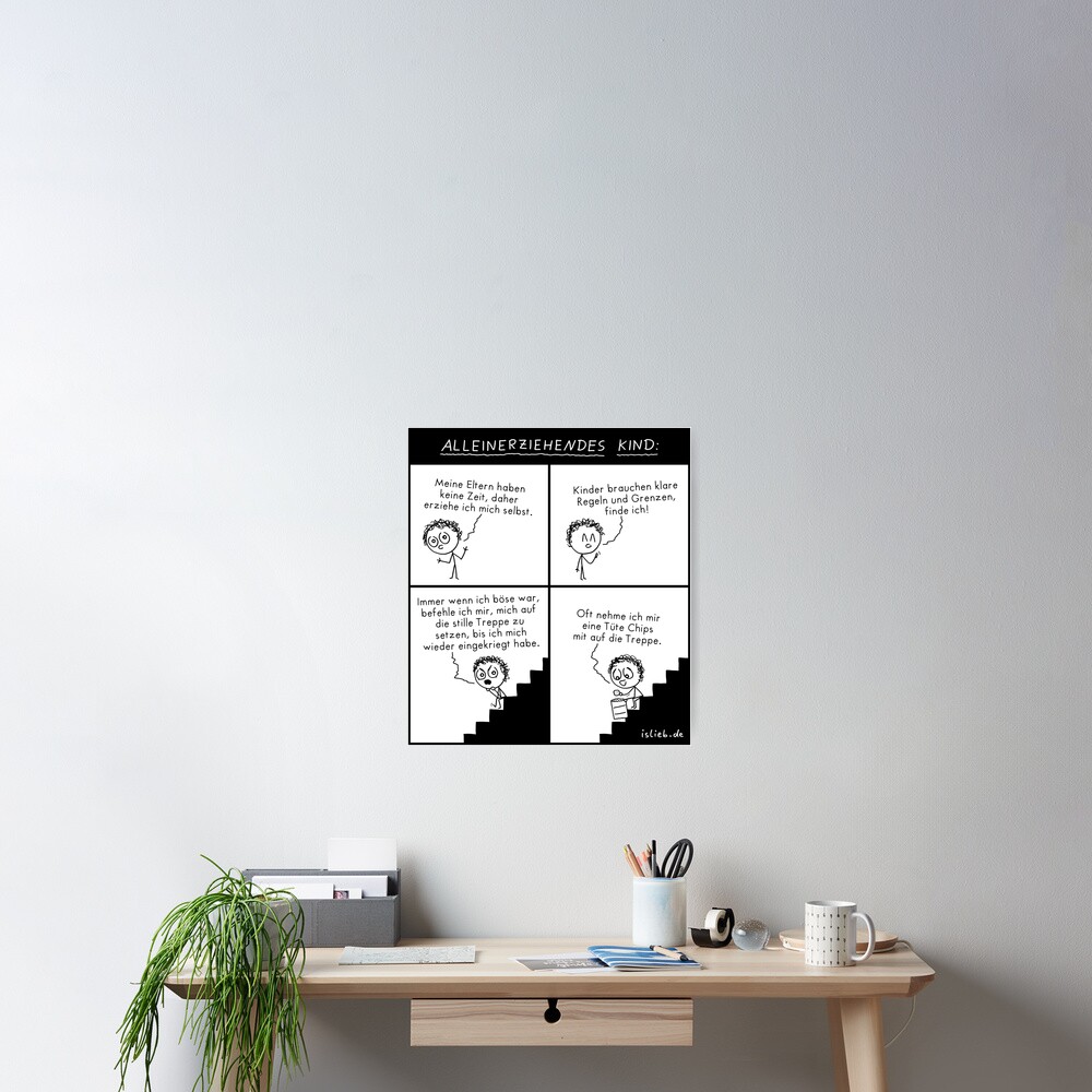 Alleinerziehendes Kind Poster