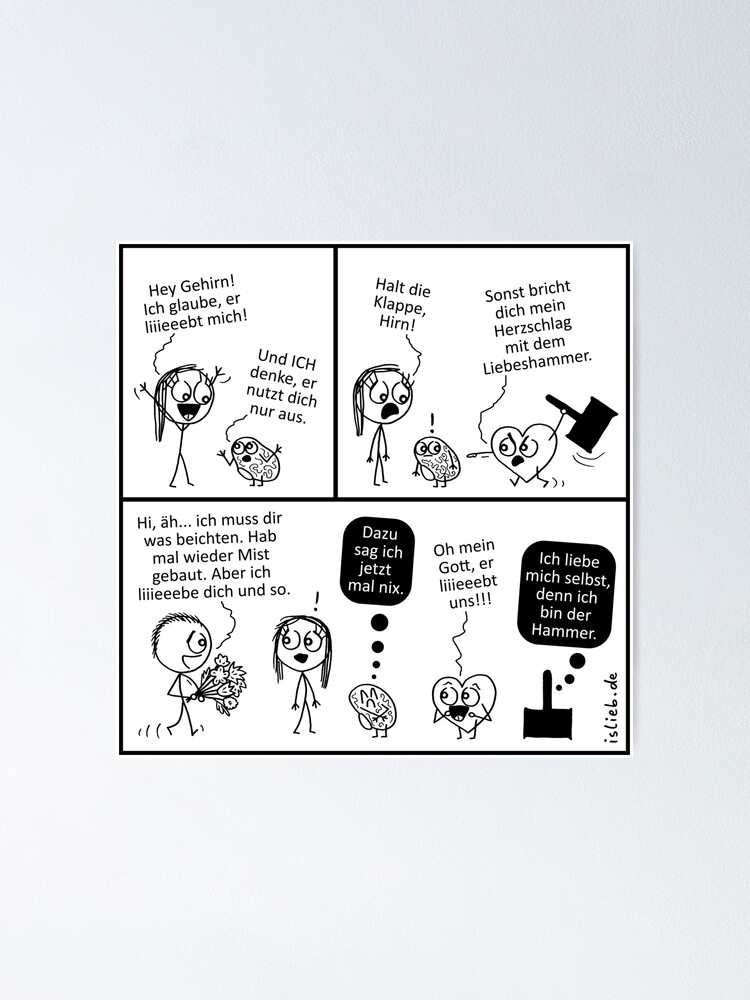 Thumbnail 2 von 3, Poster, Liebeshammer islieb designt und verkauft von islieb.