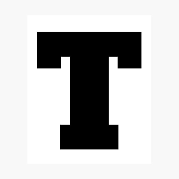 alphabet t uppercase letter t letter t photographic print by marosharaf redbubble
