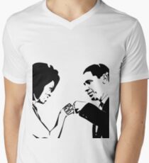 RESIST: Obama Fist Bump V-Neck T-Shirt