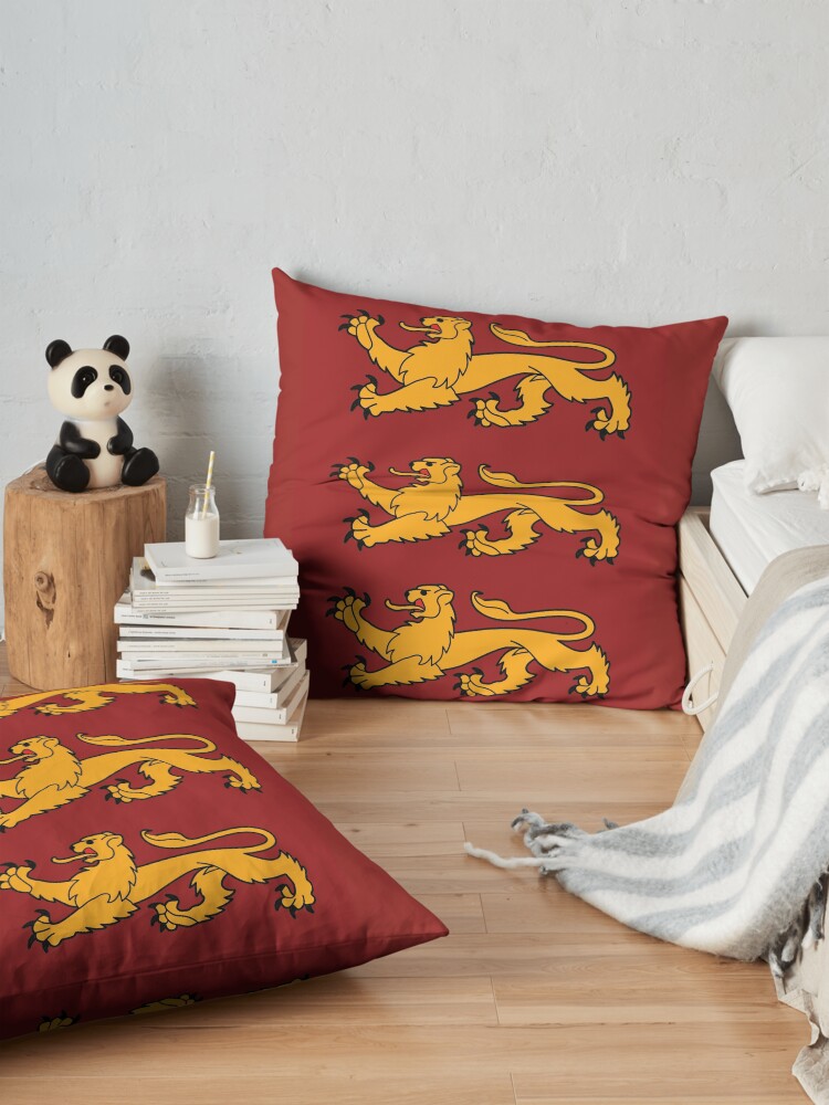 Alternate view of England coat of arms Floor Pillow