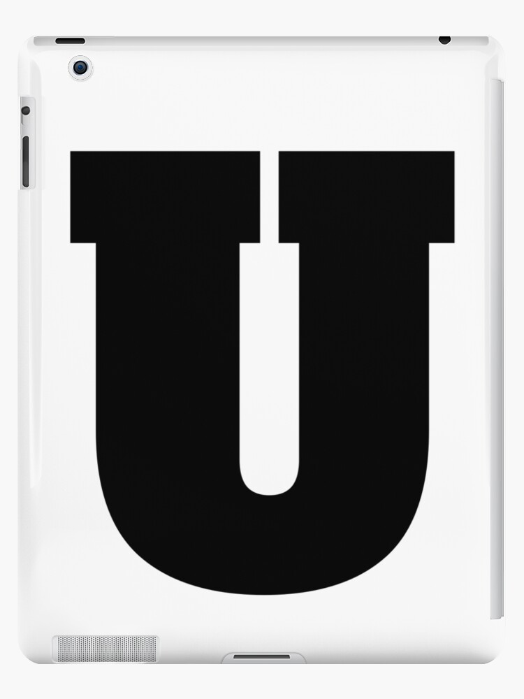 for U MK Redbubble & u), Alphabet iPad letter | MKCoolDesigns Case (Uppercase Skin by U\