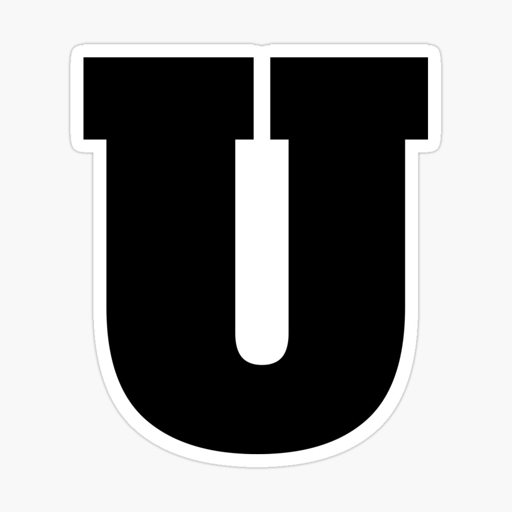 Alphabet U (Uppercase letter u), Letter U | Canvas Print