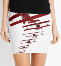 Retro Biplane Graphic Mini Skirt